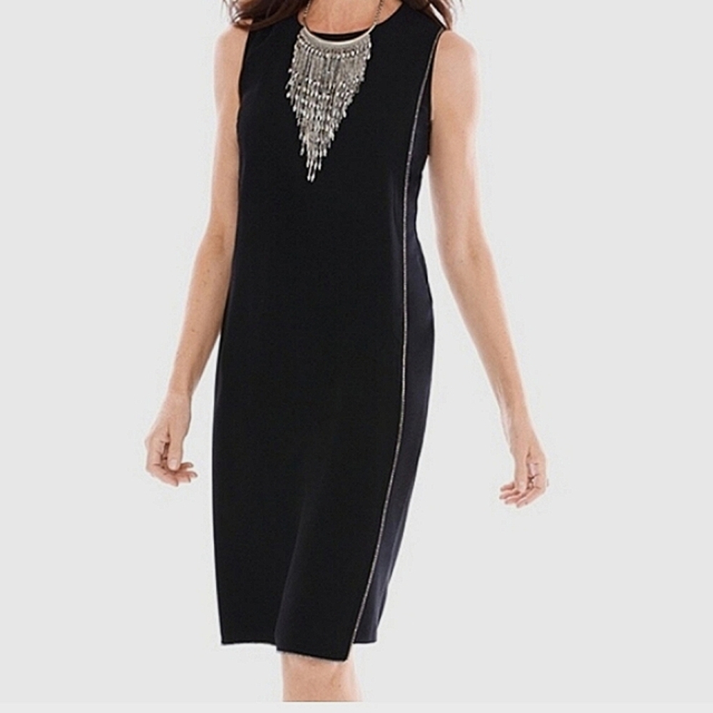 Chico's 16p black rhinestone dress